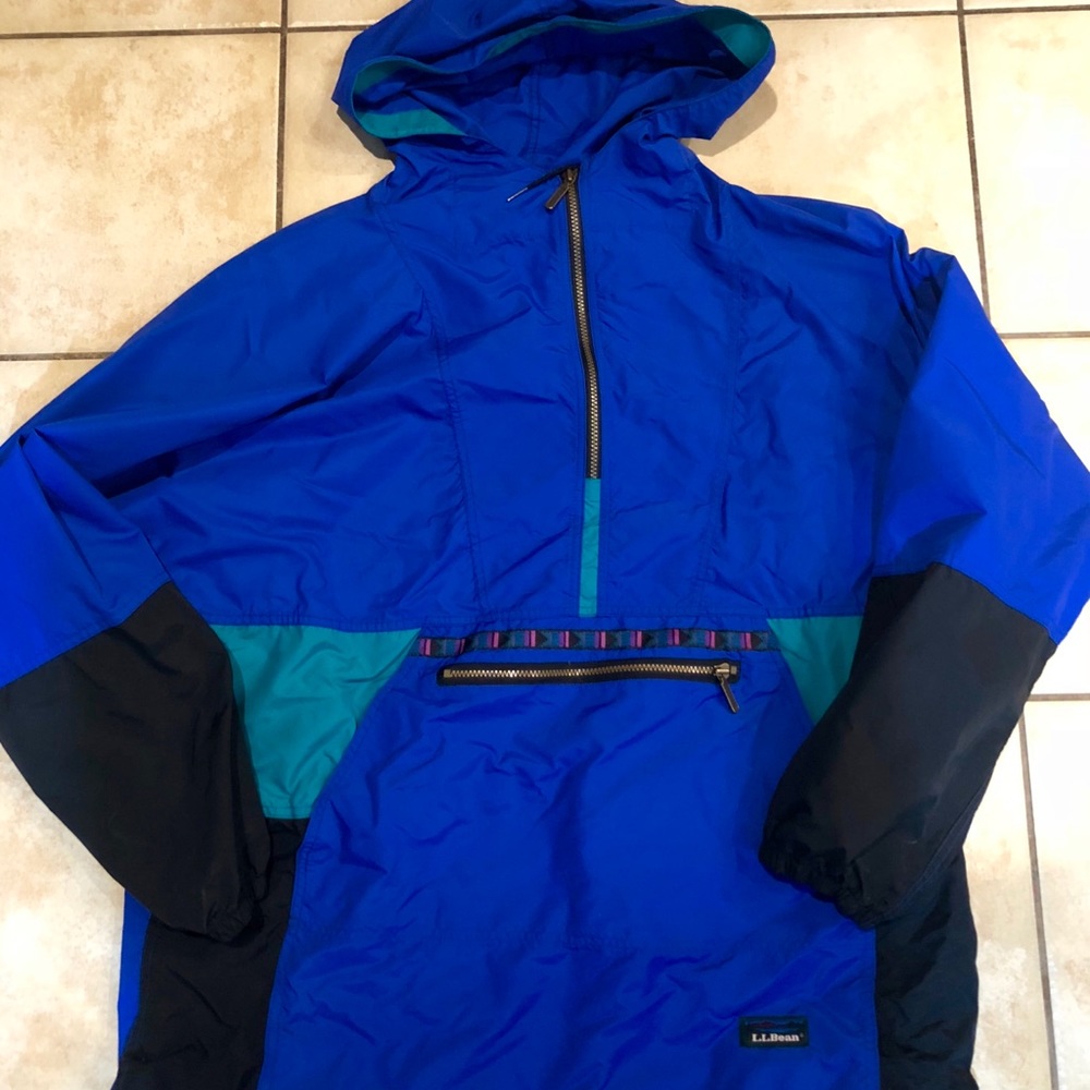 Vintage LL Bean Anorak Aztec Pullover